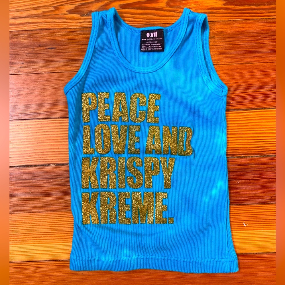 Vintage e.vil Krispy Kreme tank top